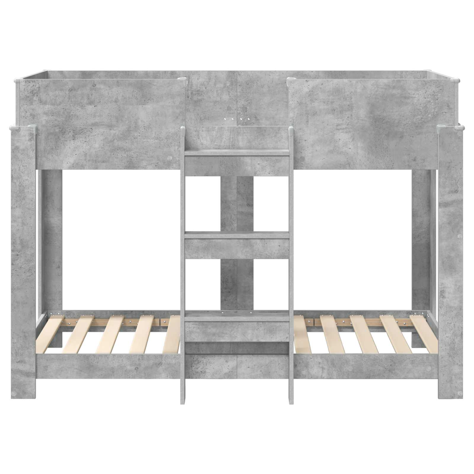 Bunk Bed voor Kinderen Beton Grijs 90 x 160 cm Bewerkt hout
