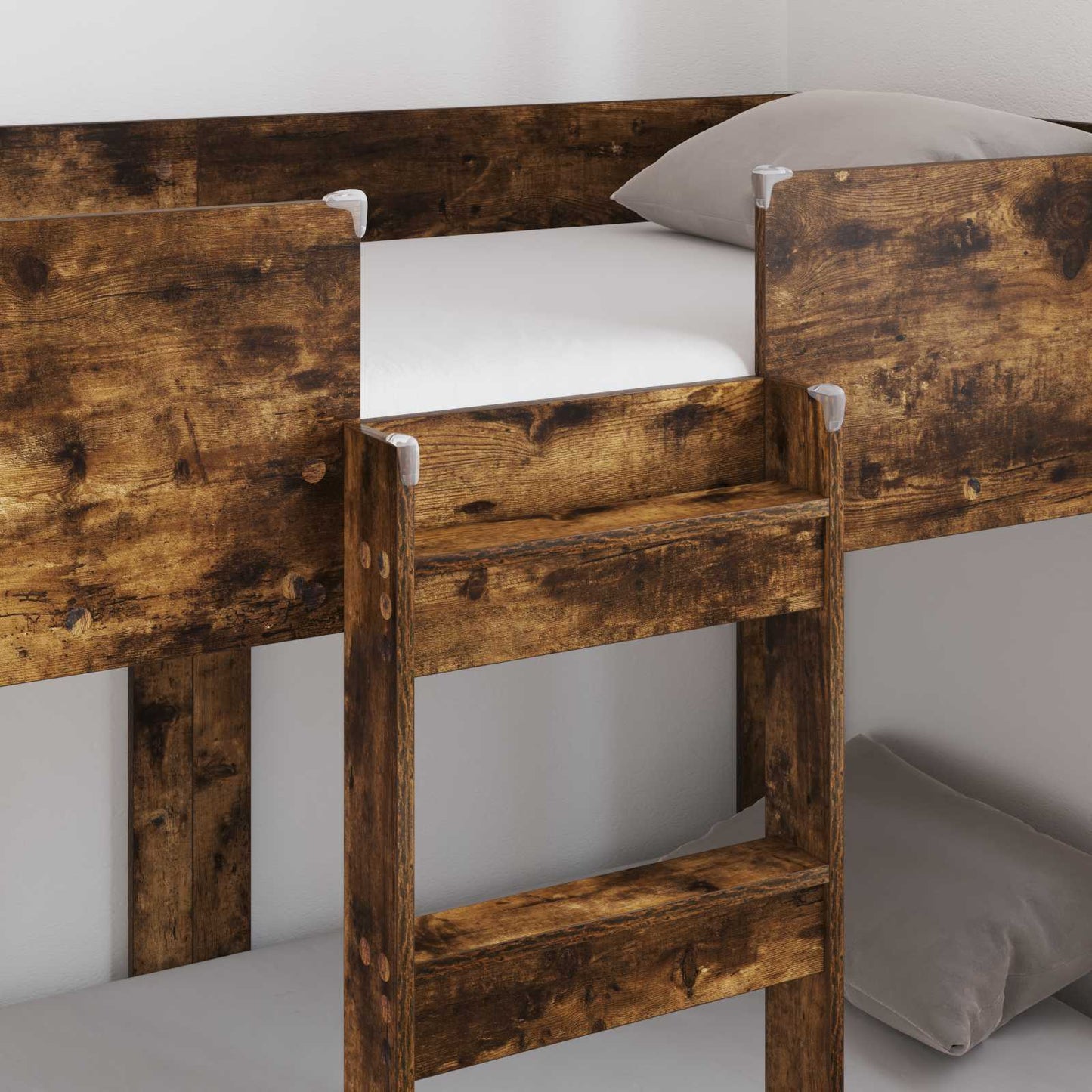 Bunk Bed voor Kinderen Gerookt eiken 90 x 160 cm Bewerkt hout
