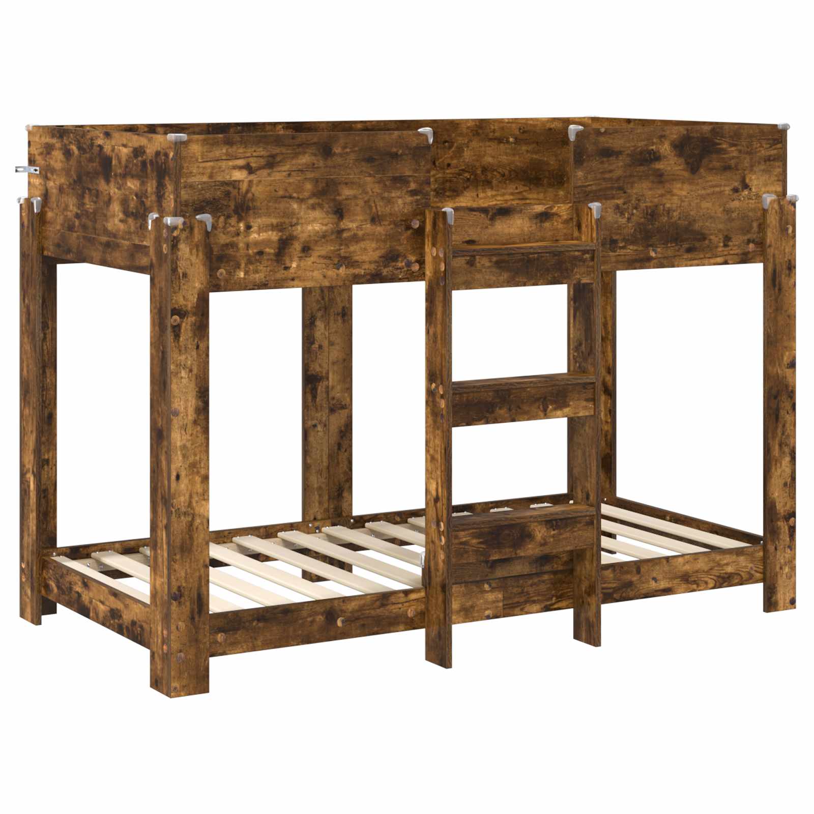 Bunk Bed voor Kinderen Gerookt eiken 90 x 160 cm Bewerkt hout