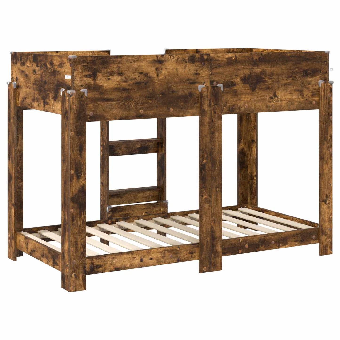 Bunk Bed voor Kinderen Gerookt eiken 90 x 160 cm Bewerkt hout