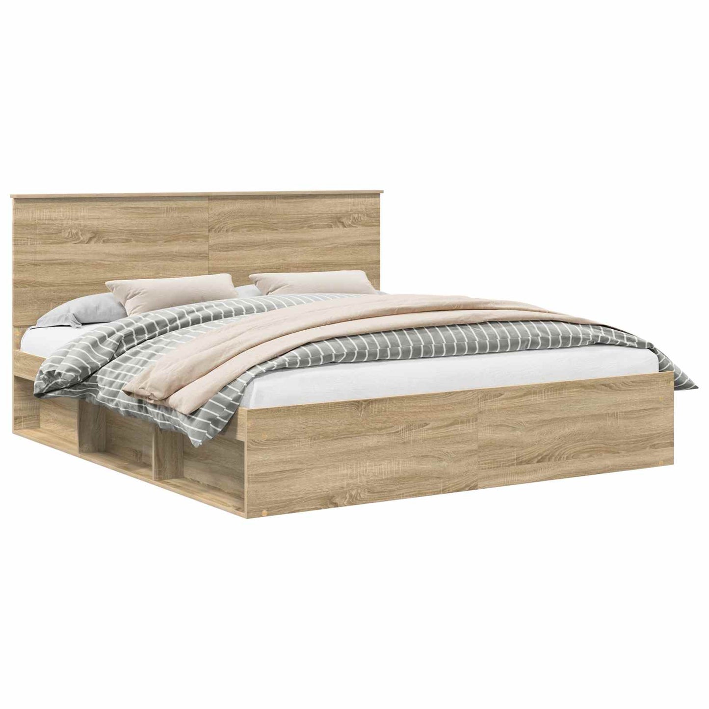 Bedframe met hoofdeinde Sonoma 180 x 200 cm Massief grenenhout