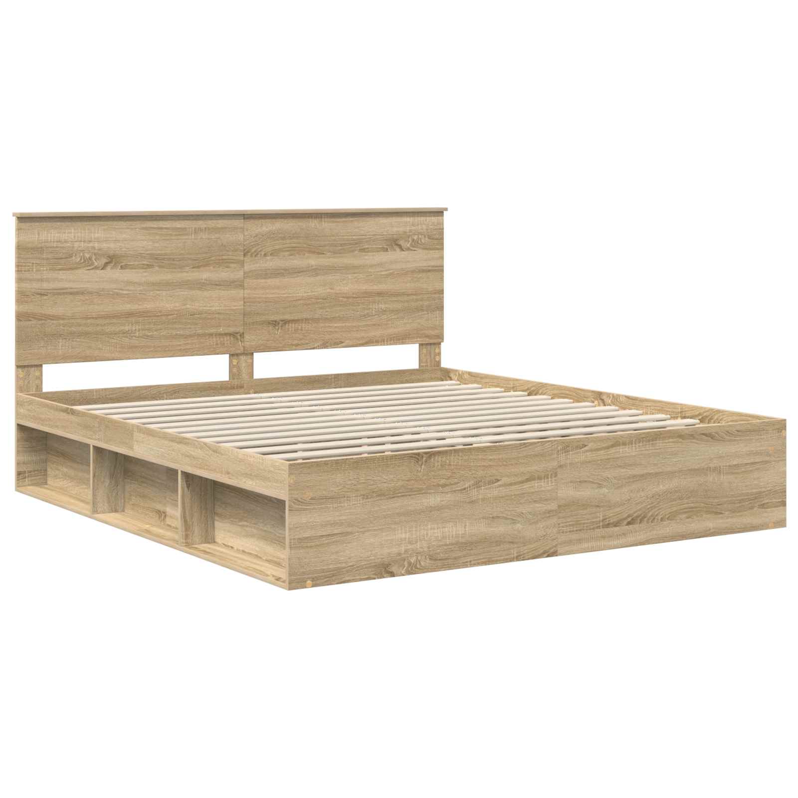 Bedframe met hoofdeinde Sonoma 180 x 200 cm Massief grenenhout