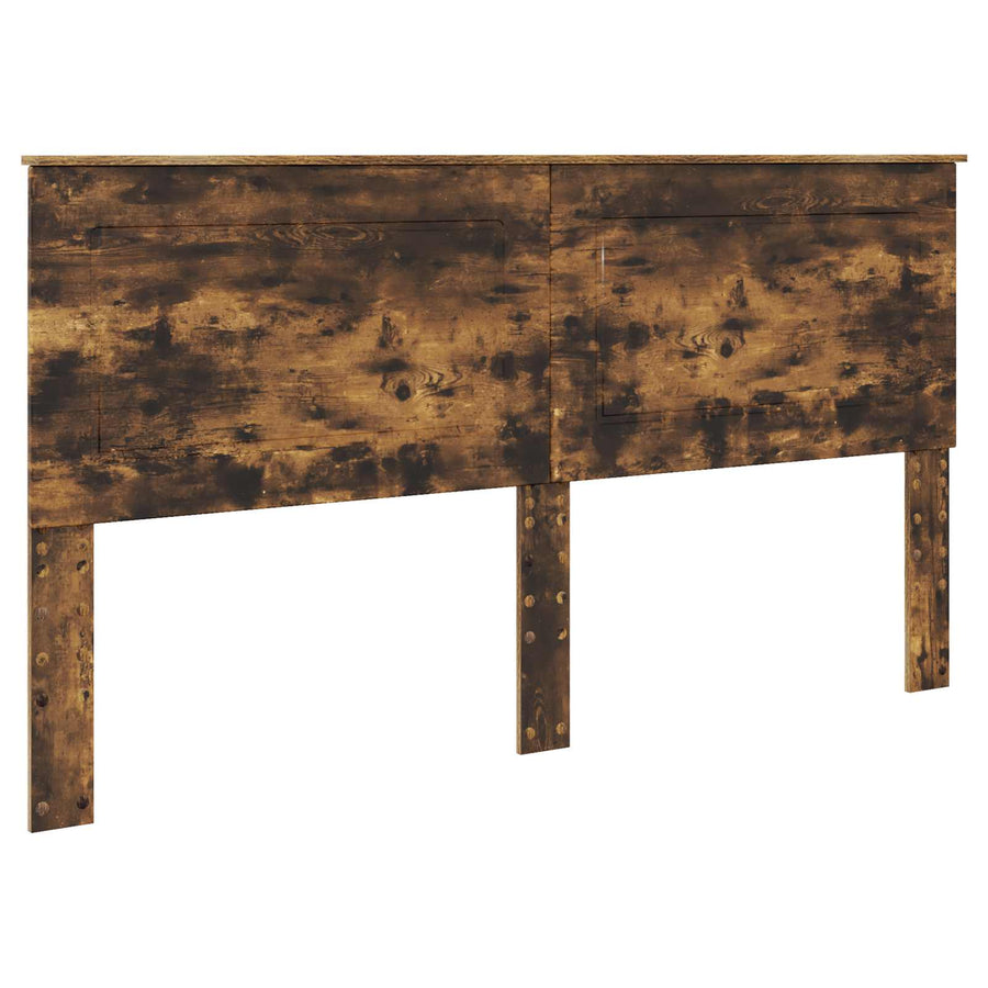 Bedframe Gerookt eiken 180 x 200 cm Massief grenenhout