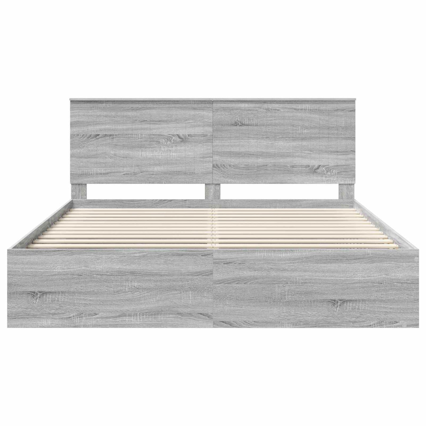 Bedframe Grijs Sonoma 180 x 200 cm Massief grenenhout