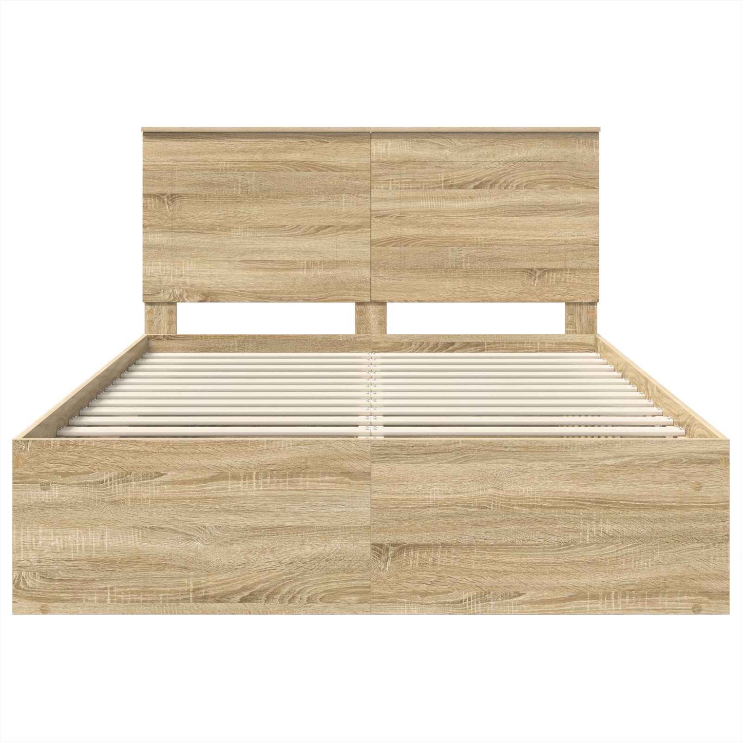 Bedframe met lade Sonoma Eiken 150 x 200 cm Massief grenenhout