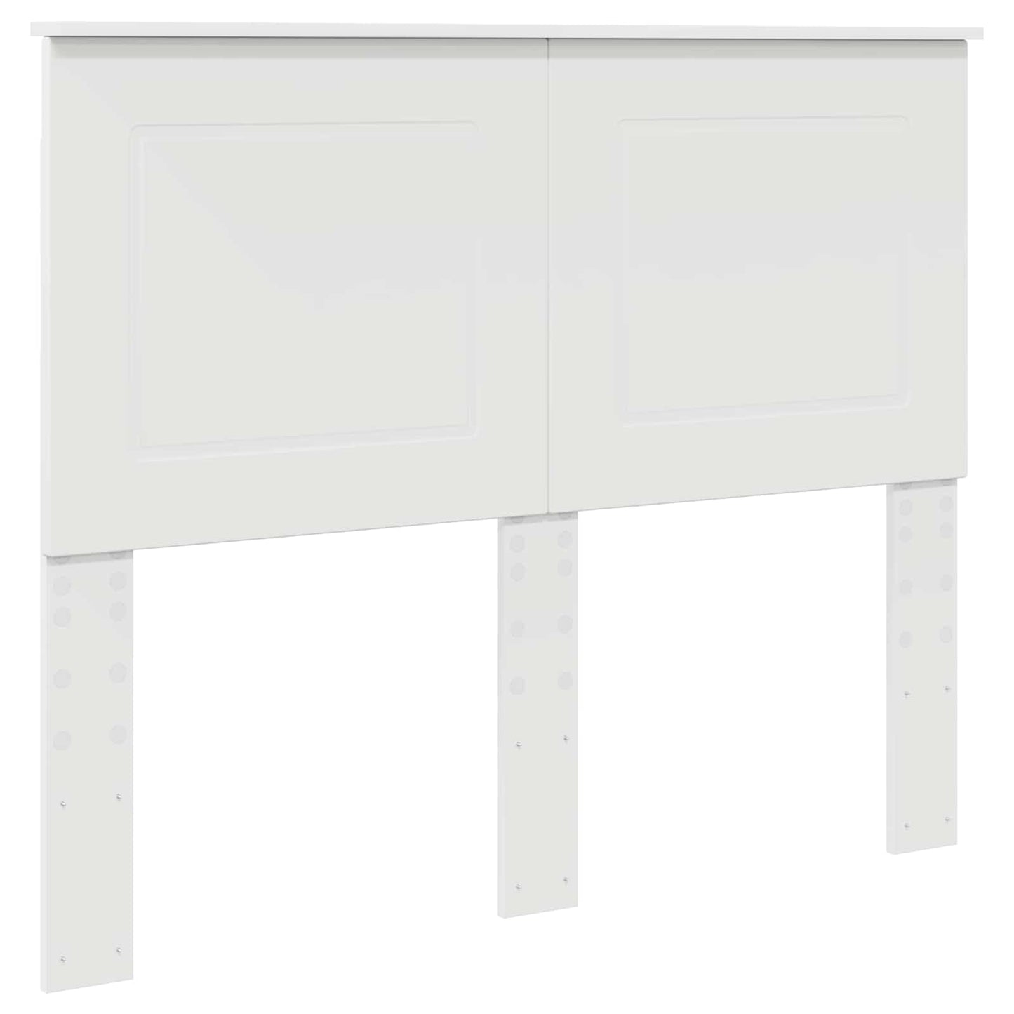Bedframe met hoofdeinde Wit 120 x 190 cm Massief grenenhout