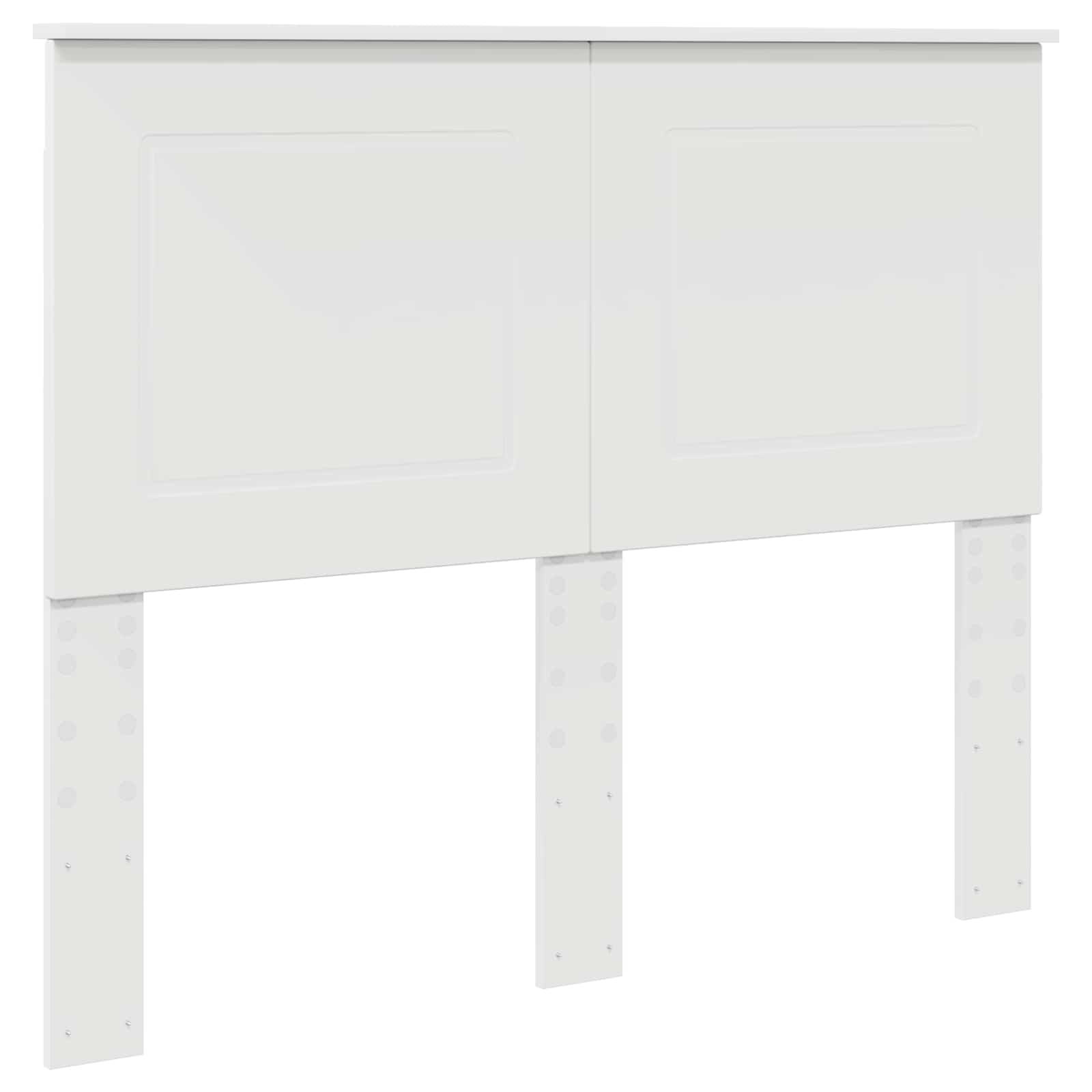 Bedframe met hoofdeinde Wit 120 x 190 cm Massief grenenhout