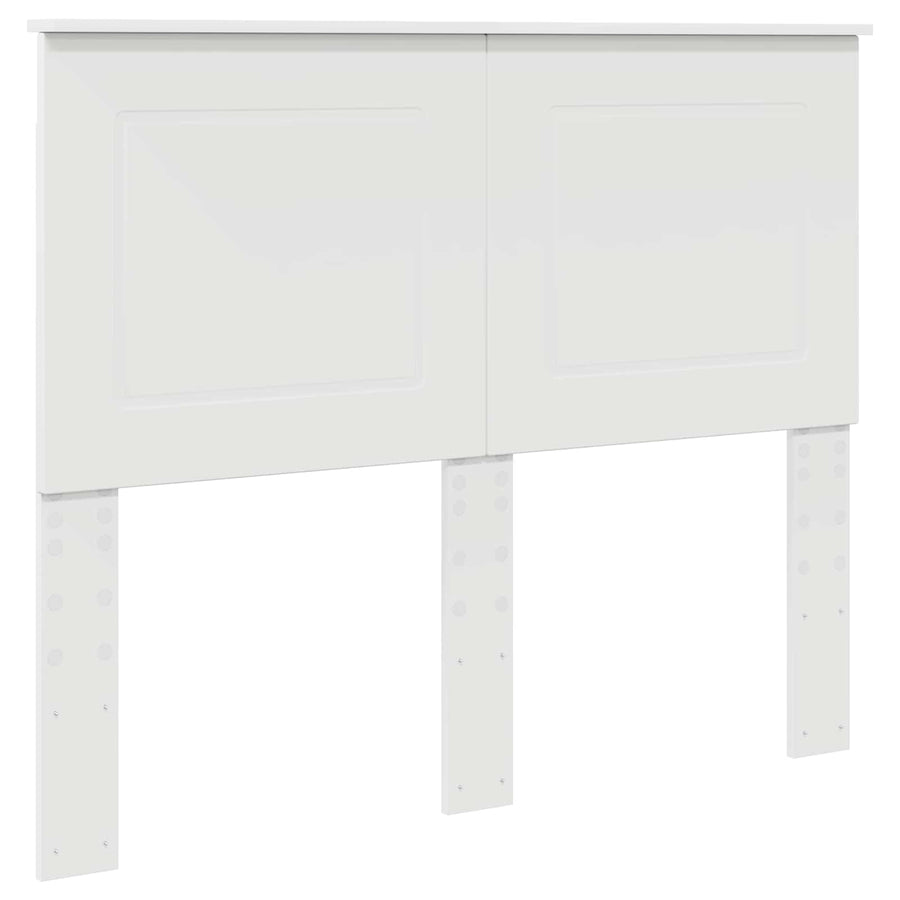 Bedframe met hoofdeinde Wit 120 x 190 cm Massief grenenhout