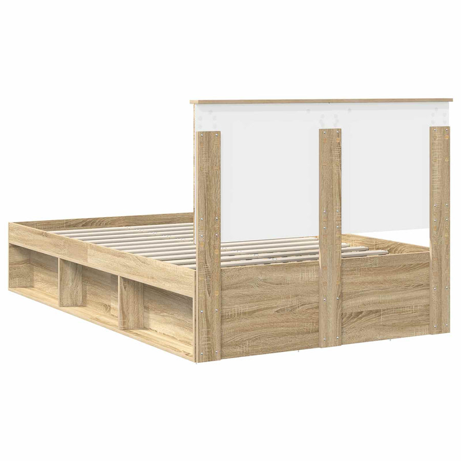 Bedframe met hoofdeinde Sonoma 120 x 190 cm Massief grenenhout