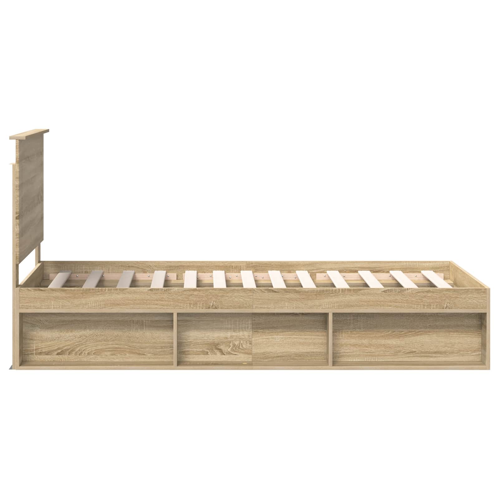 Bedframe met hoofdeinde Sonoma 100 x 200 cm Massief grenenhout