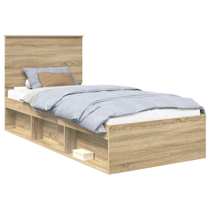 Bedframe Sonoma Eiken 90 x 200 cm Massief grenenhout