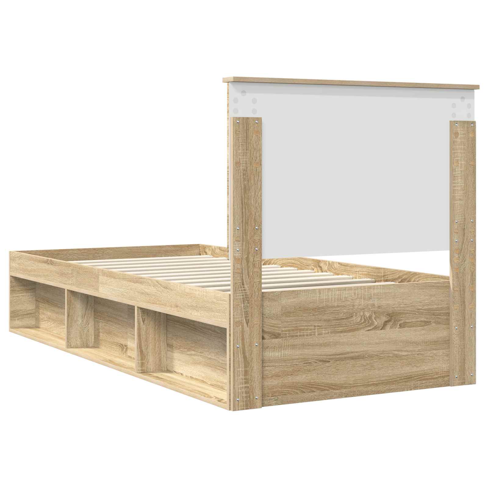 Bedframe Sonoma Eiken 90 x 200 cm Massief grenenhout