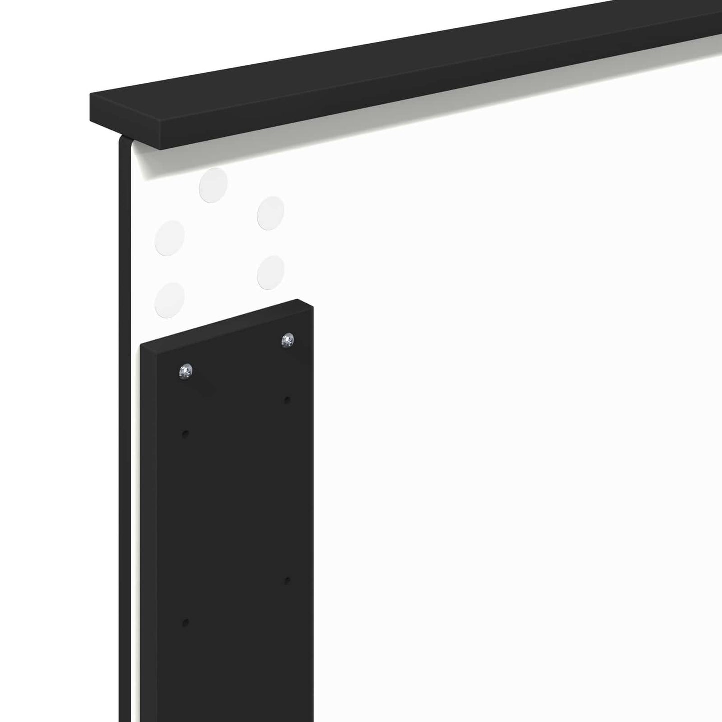 Bedframe met hoofdeinde Zwart 75 x 190 cm Massief grenenhout