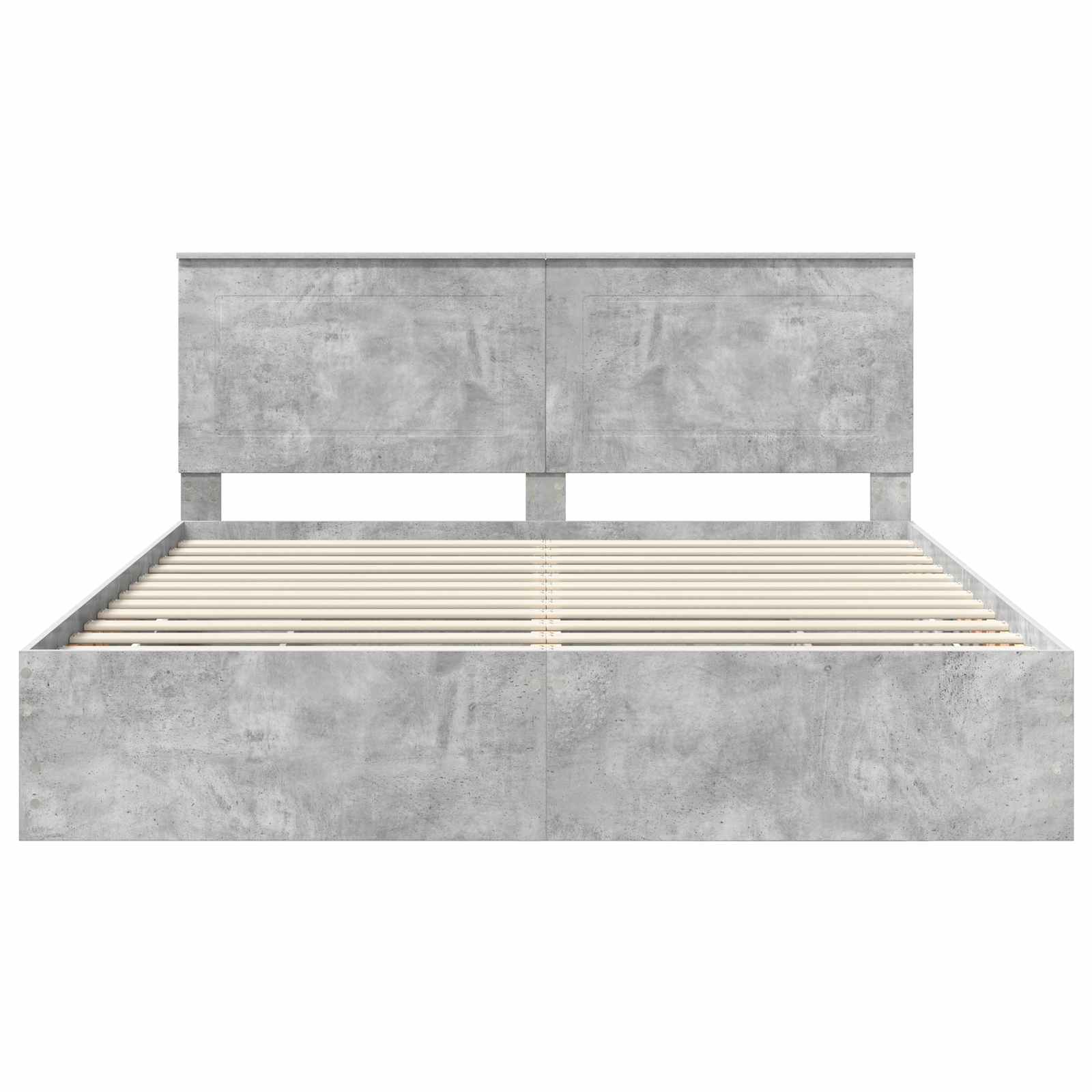 Bedframe met lade Beton Grijs 200 x 200 cm Ingenieurshout