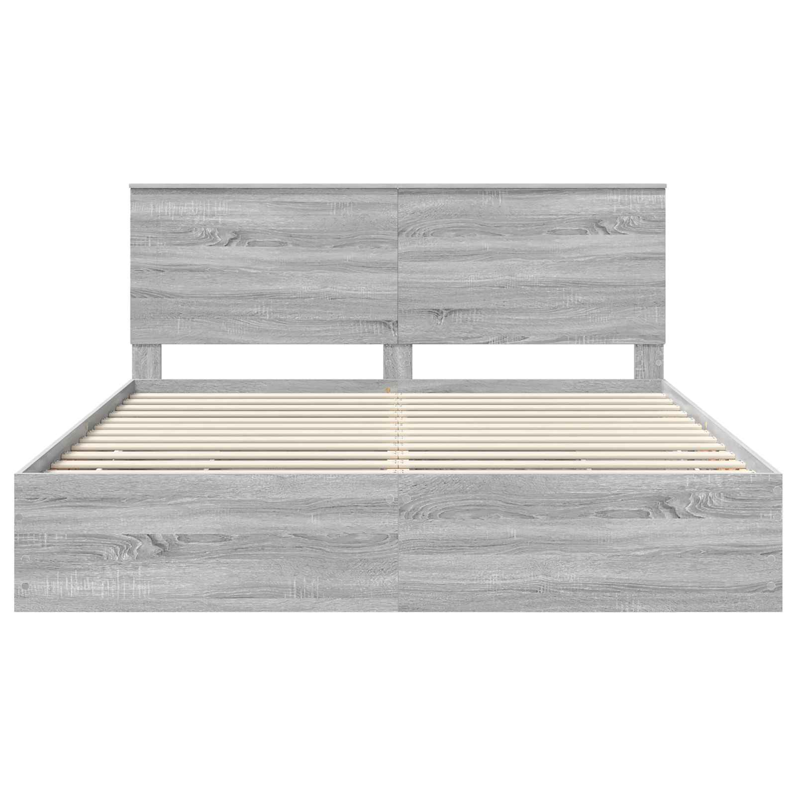 Bedframe met lade Grijs Sonoma 200 x 200 cm Ingenieurshout