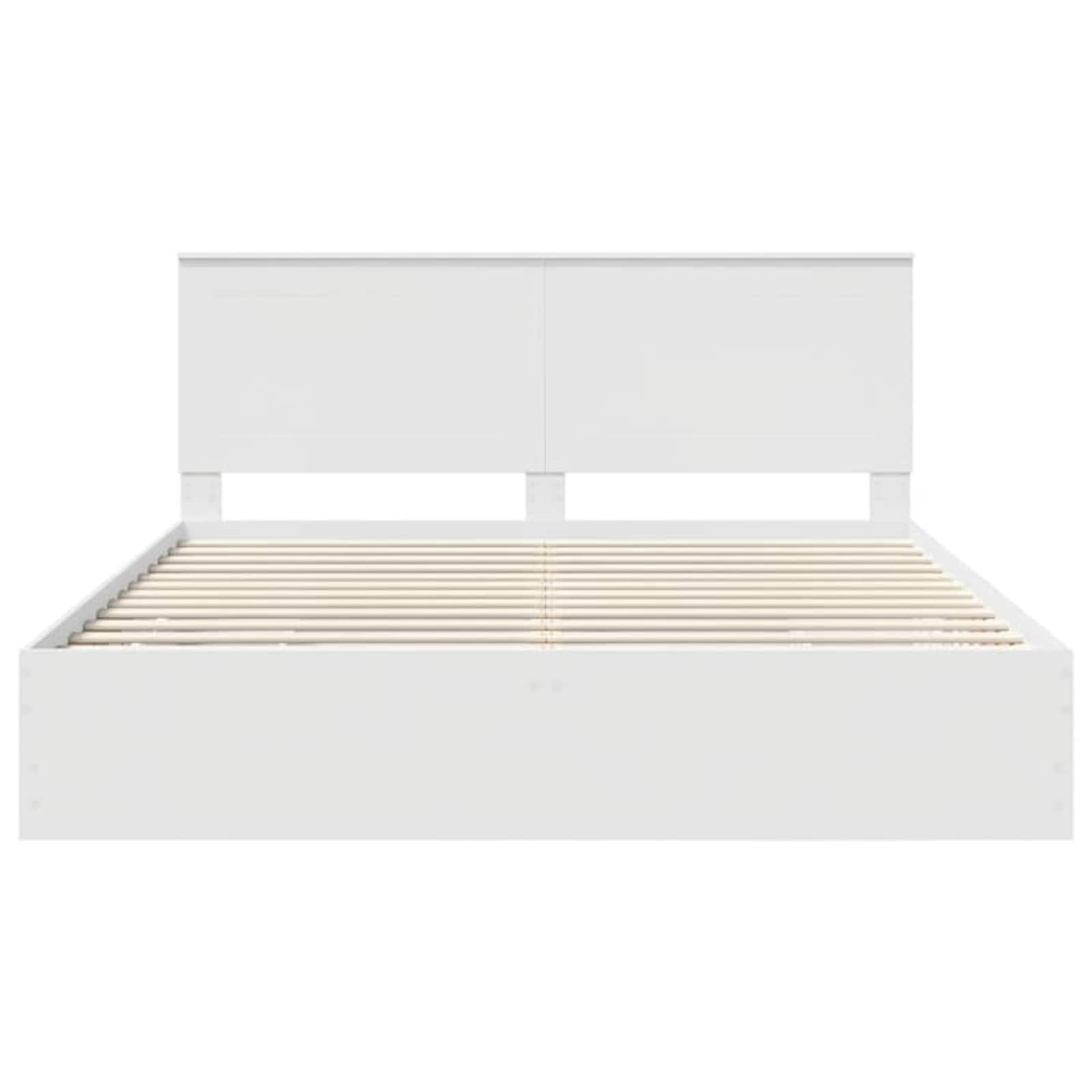 Bedframe met lade met opslag Wit 180 x 200 cm Ingenieurshout