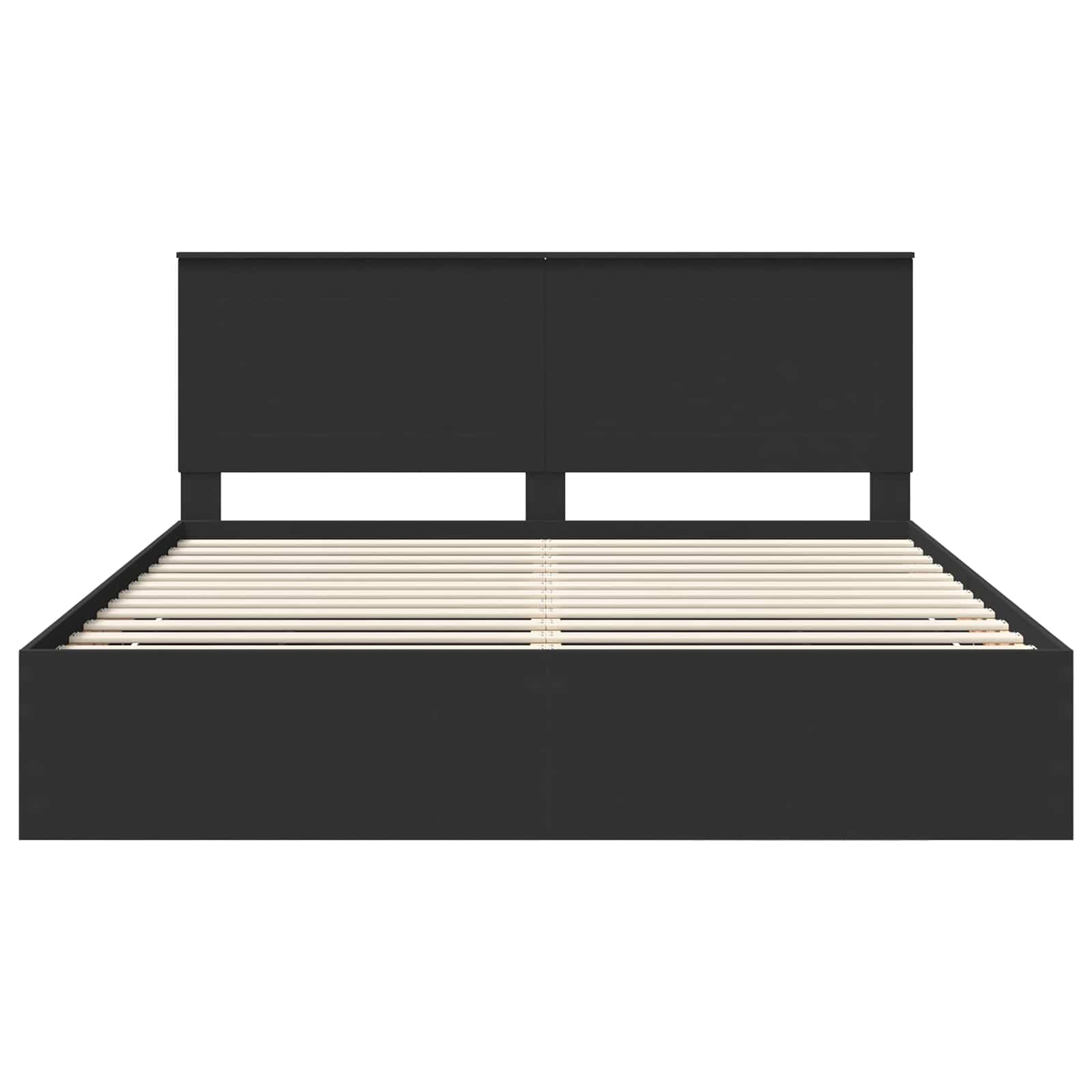 Bedframe met lade met opslag Zwart 180 x 200 cm Ingenieurshout