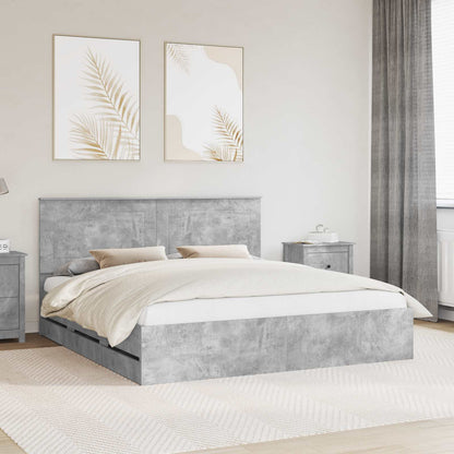 Bedframe met lade Beton Grijs 180 x 200 cm Ingenieurshout