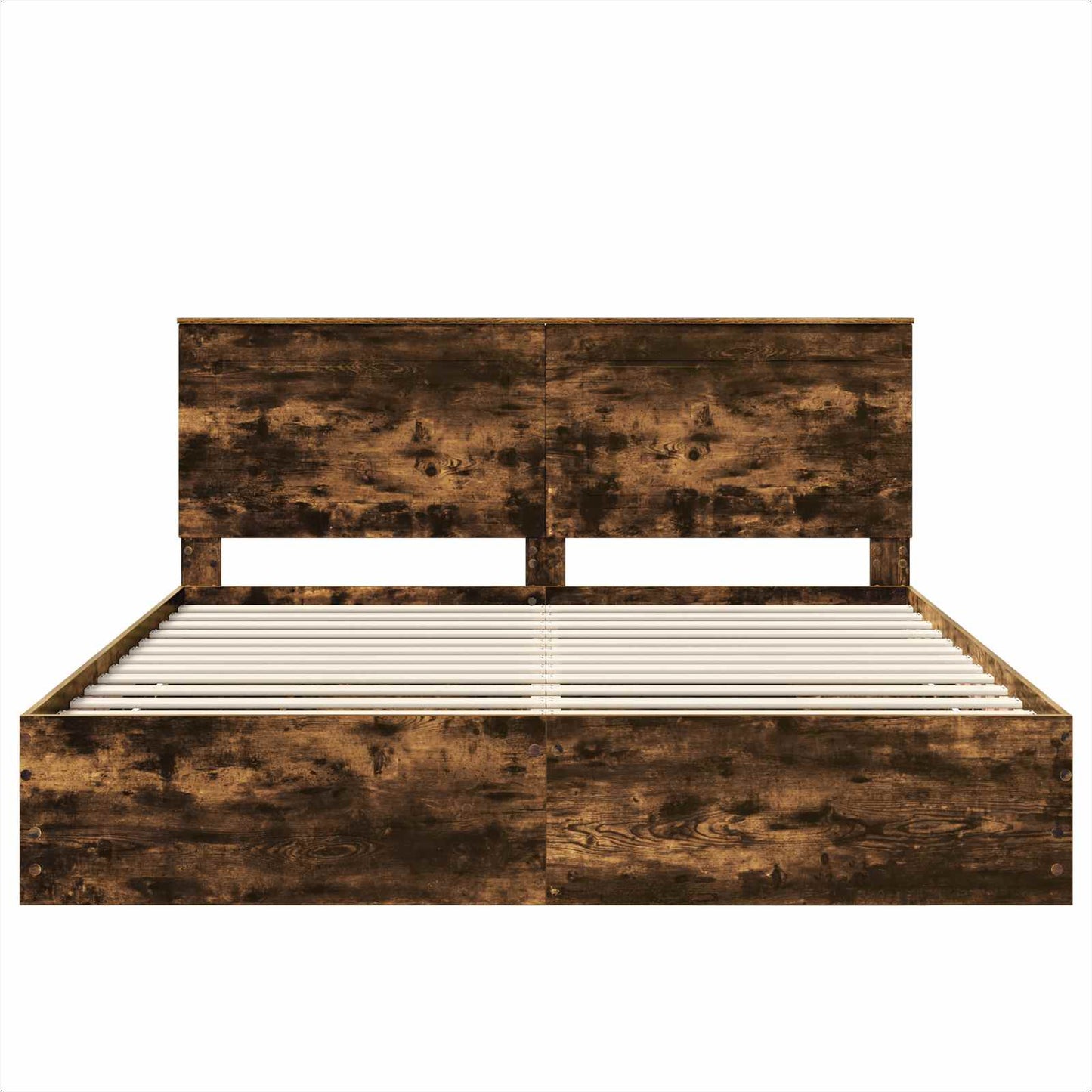 Bedframe met lade Gerookt eiken 180 x 200 cm Ingenieurshout