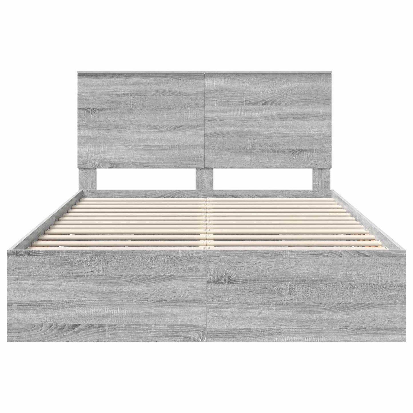 Bedframe met lade Grijs Sonoma 150 x 200 cm Ingenieurshout