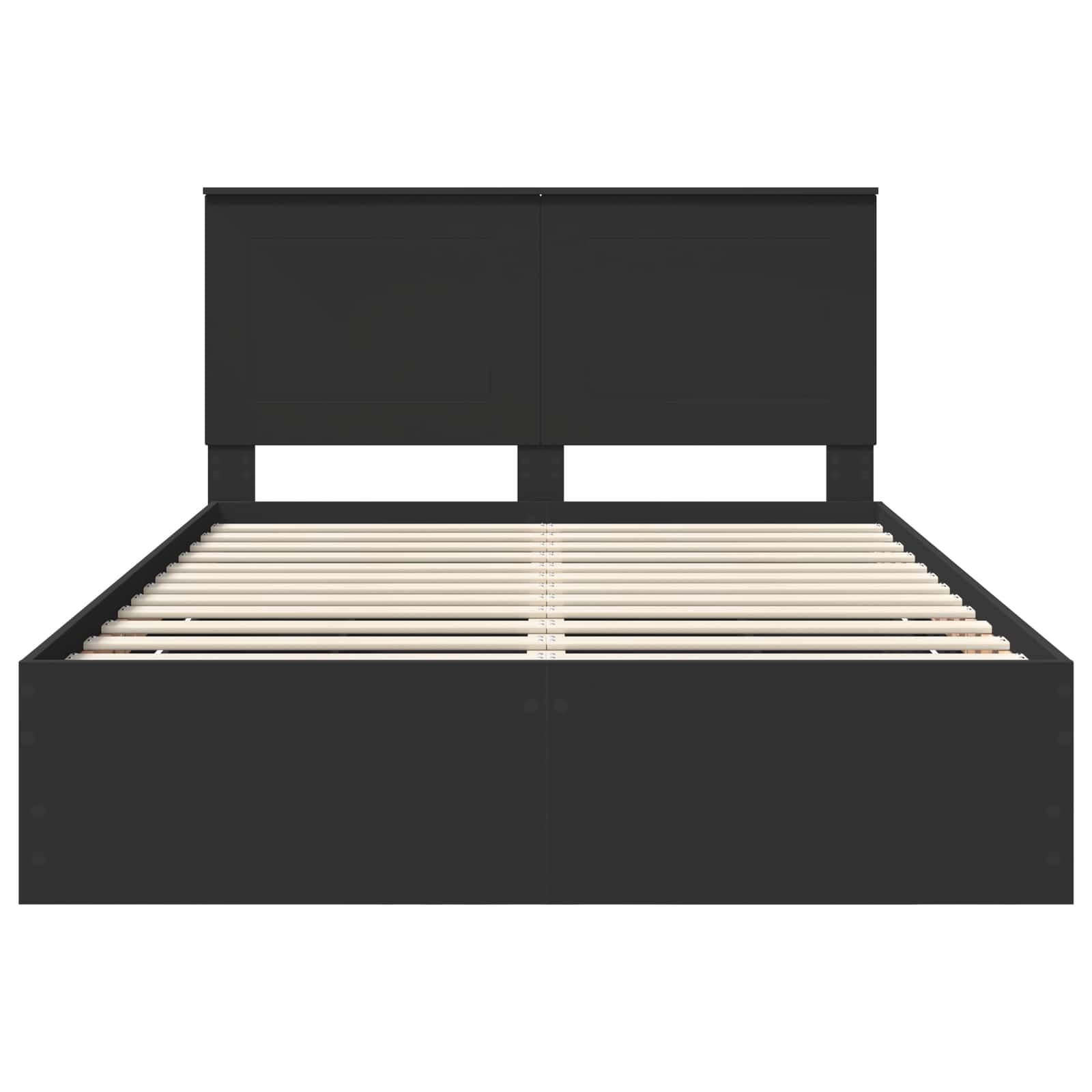 Bedframe met lade met opslag Zwart 140 x 200 cm Ingenieurshout