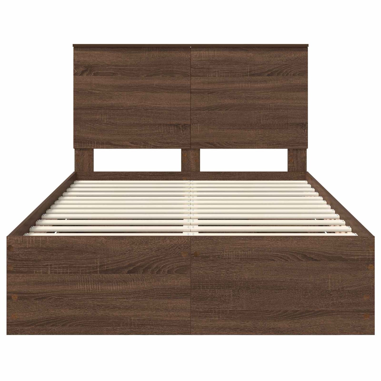 Bedframe met lade Bruin Eiken 135 x 190 cm Ingenieurshout