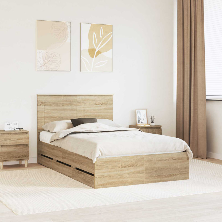 Bedframe Sonoma Eiken Ingenieurshout