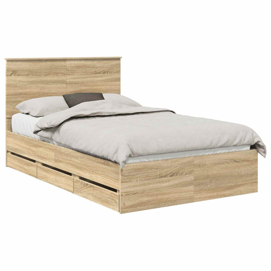Bedframe Sonoma Eiken Ingenieurshout
