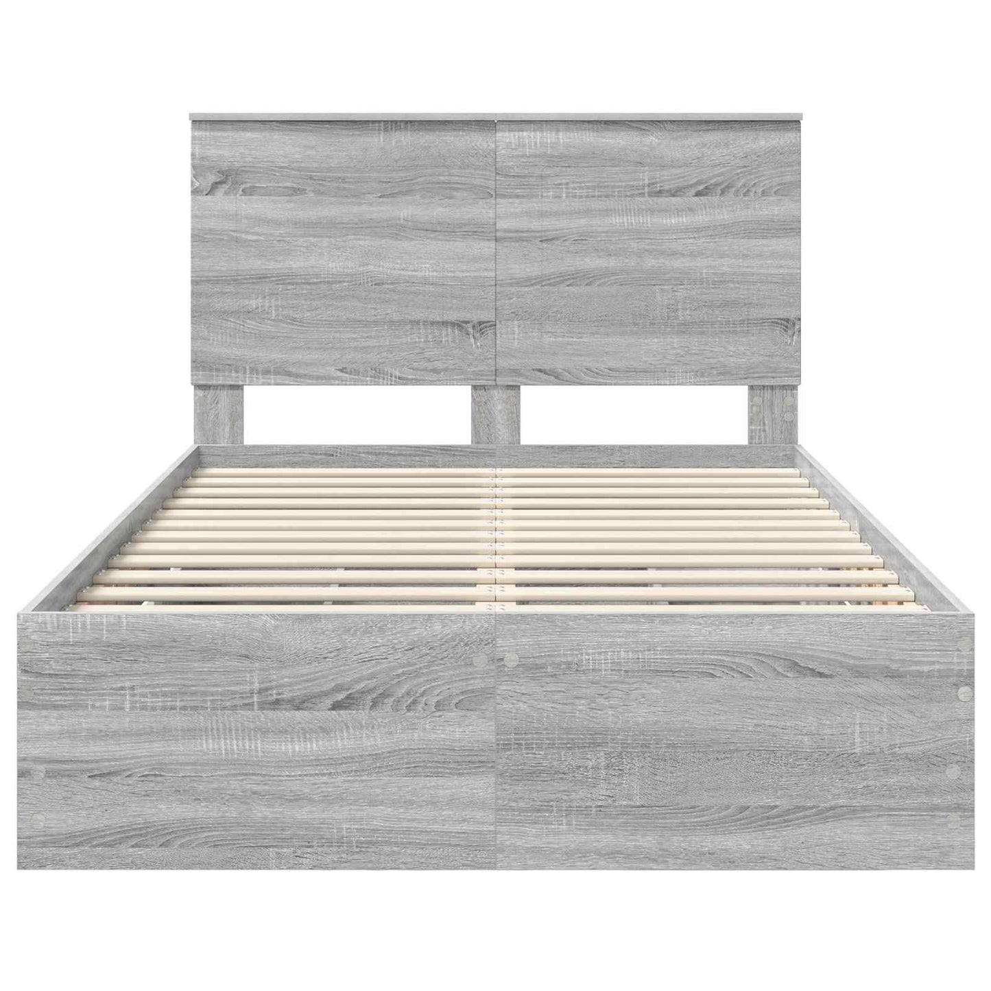 Bedframe met lade Grijs Sonoma 120 x 190 cm Ingenieurshout