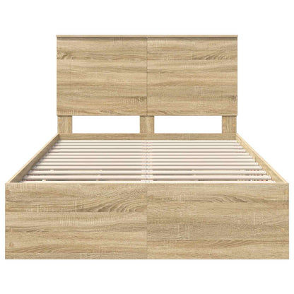 Bedframe met lade Sonoma Eiken 120 x 200 cm Ingenieurshout