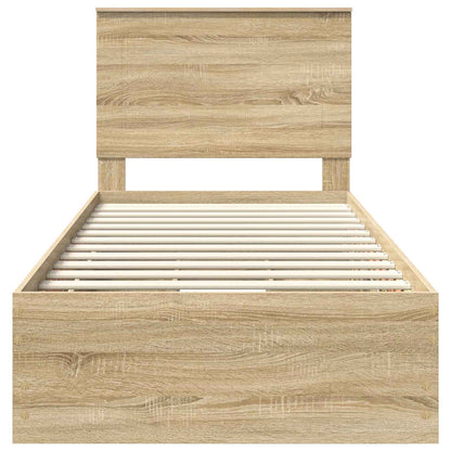Bedframe met lade Sonoma Eiken 100 x 200 cm Ingenieurshout