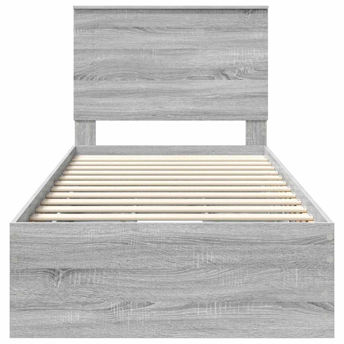 Bedframe met lade Grijs Sonoma 90 x 190 cm Ingenieurshout