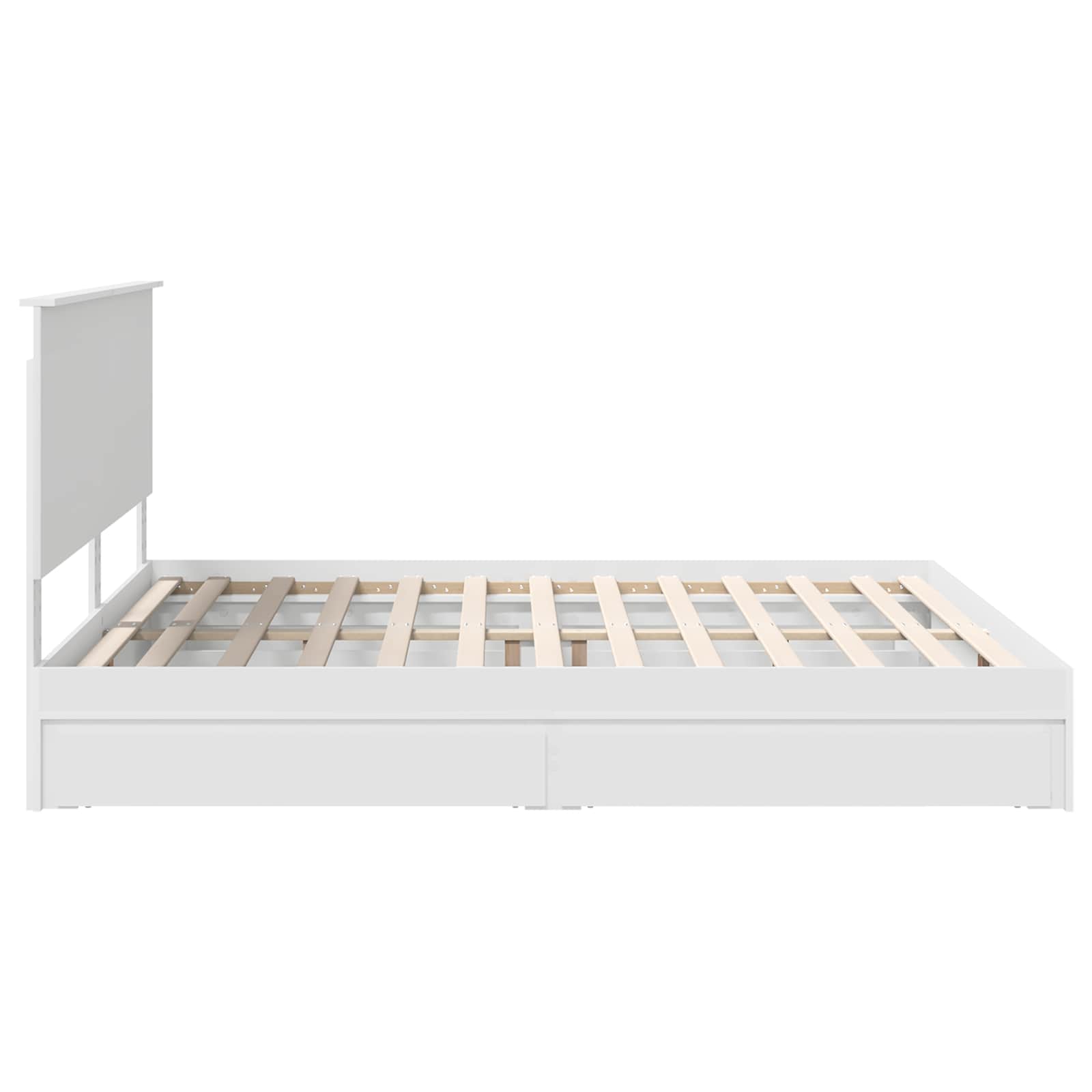 Bedframe met lade met hoofdeinde met opslag Bewerkt hout