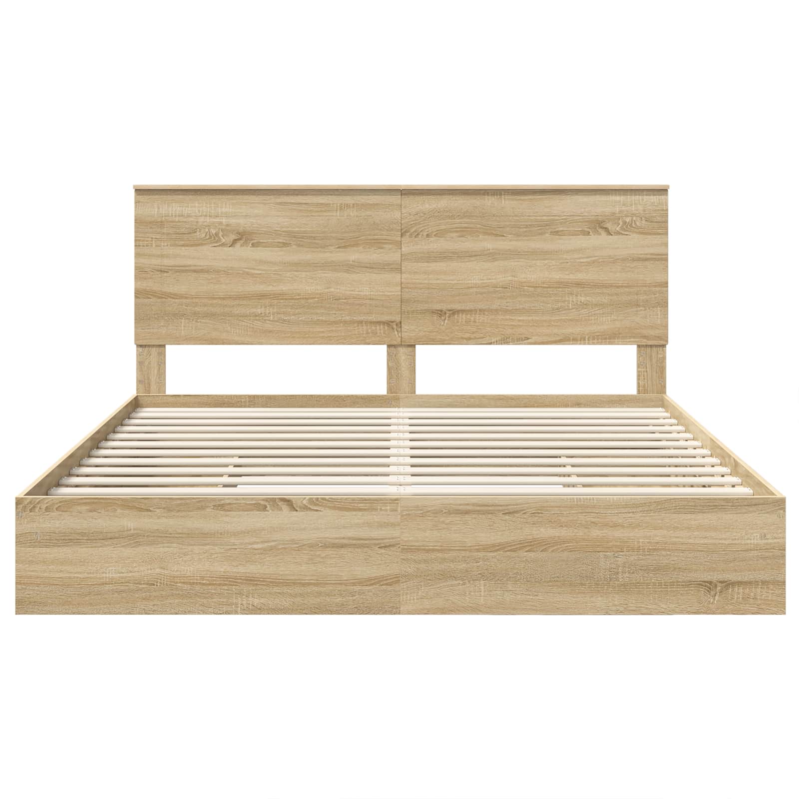 Bedframe met lade met hoofdeinde met opslag Bewerkt hout