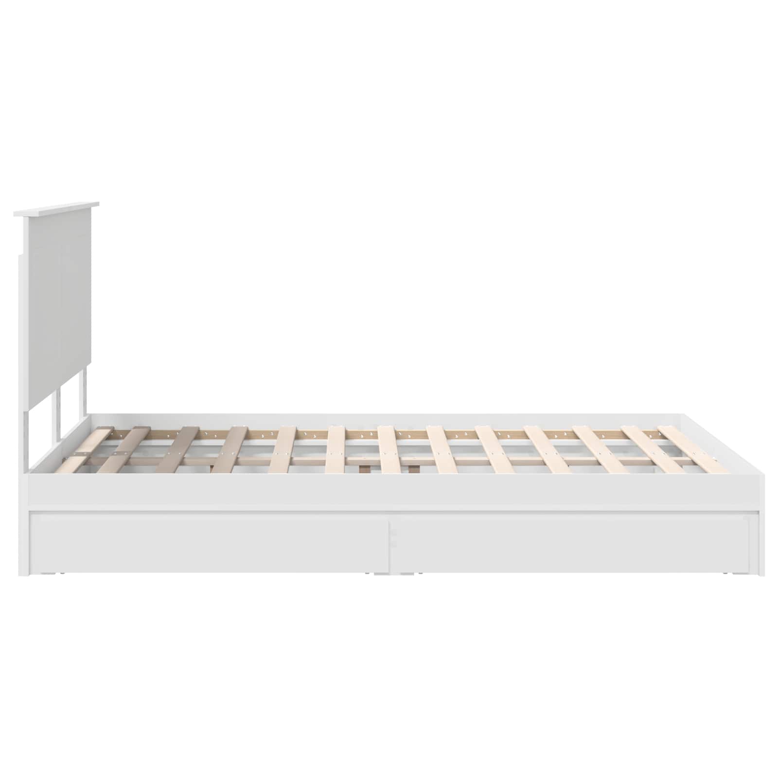 Bedframe met lade met hoofdeinde met opslag Bewerkt hout