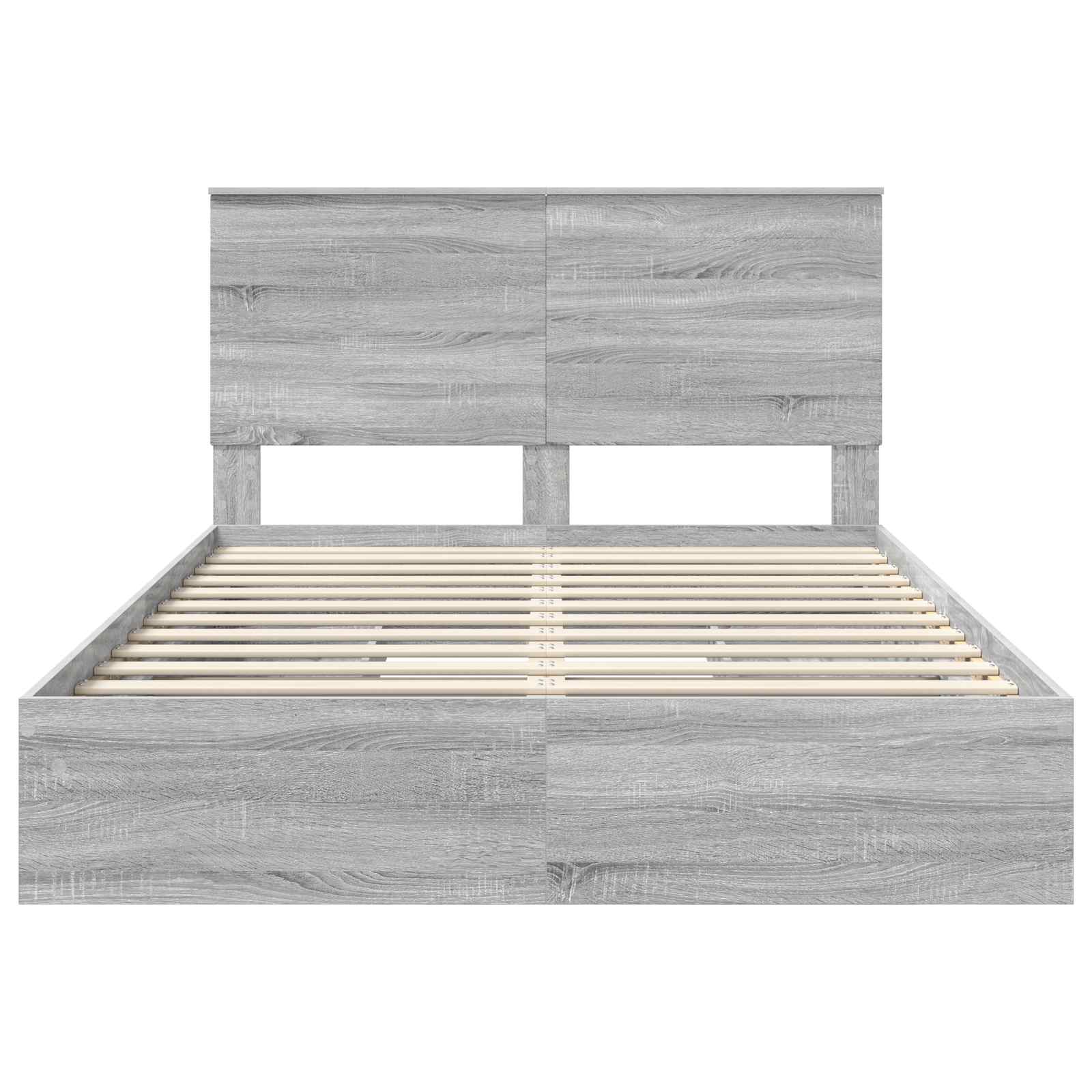 Bedframe met lade Grijs Sonoma 150 x 200 cm Bewerkt hout