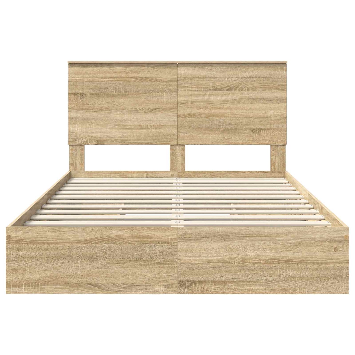 Opslag bed met lade Sonoma Eiken 140 x 200 cm Bewerkt hout