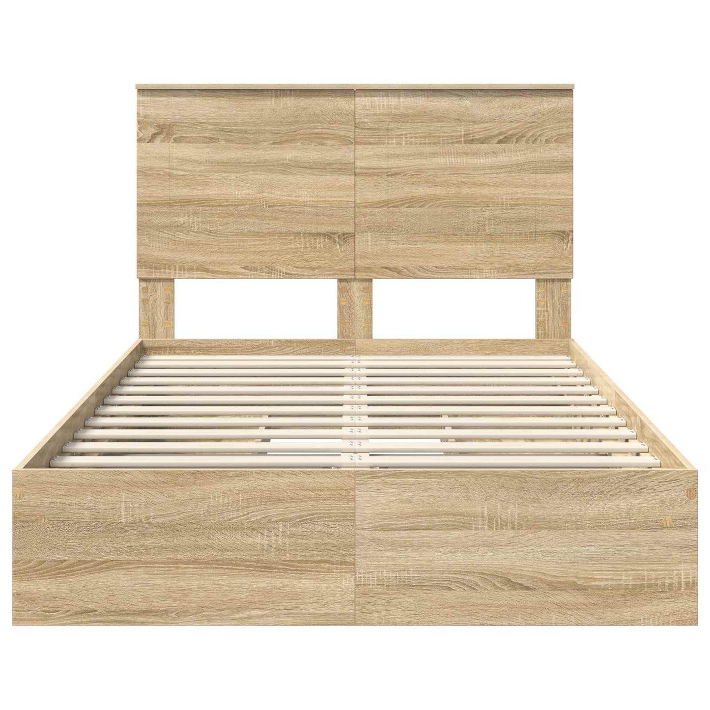 Bedframe met lade met hoofdeinde met opslag Bewerkt hout