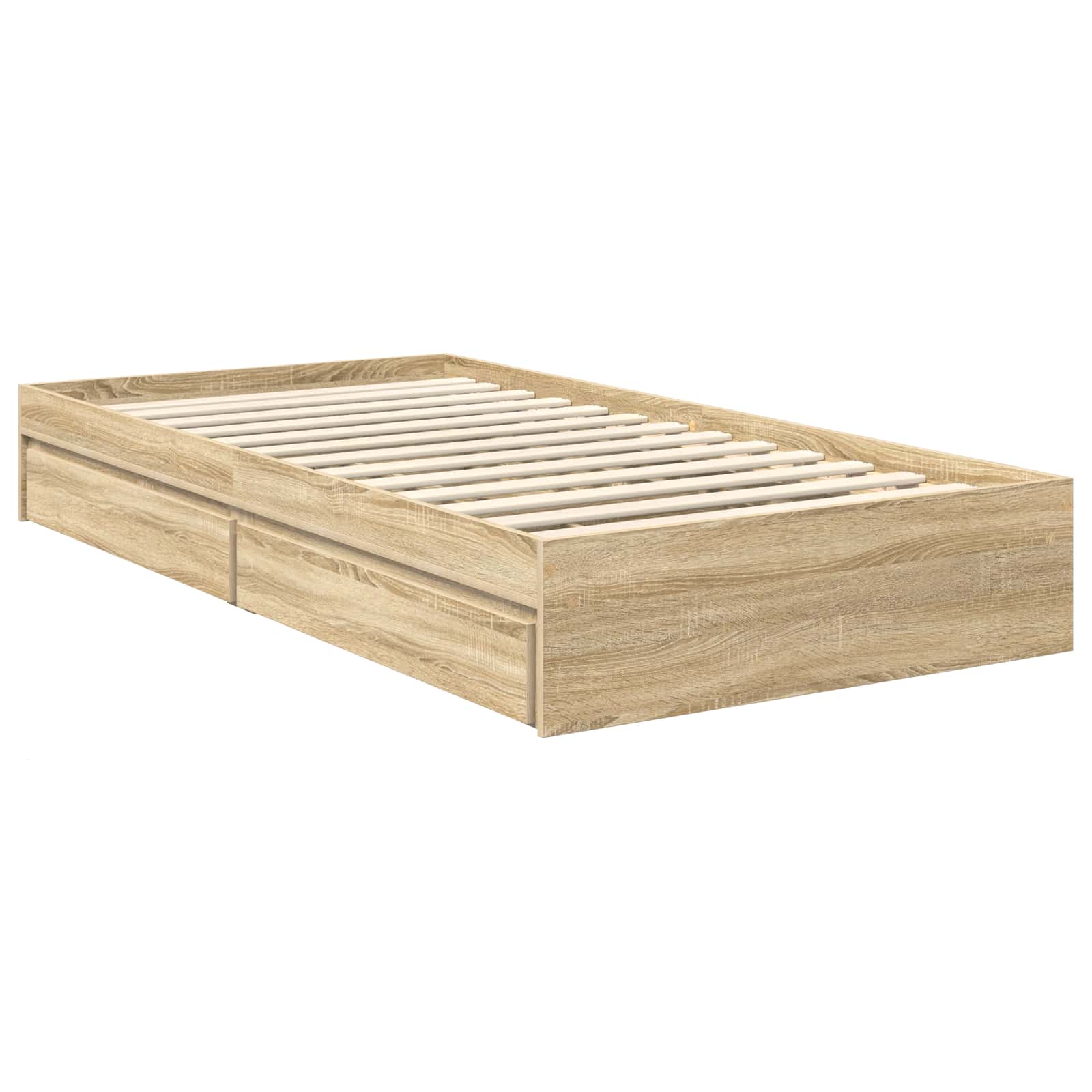 Bedframe met lade Sonoma Eiken 100 x 200 cm Bewerkt hout