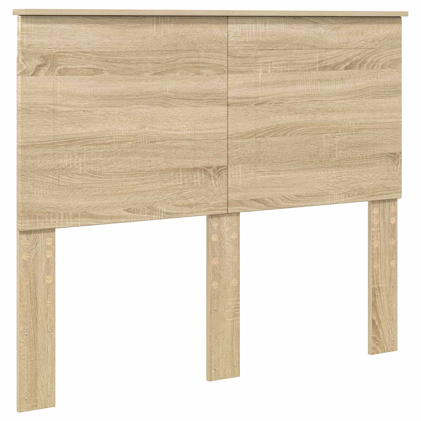 Bedframe met hoofdeinde Sonoma Eiken 135 x 190 cm Bewerkt hout