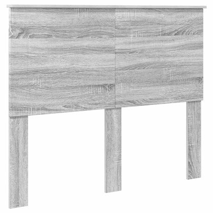 Bedframe met hoofdeinde Grijs Sonoma 120 x 200 cm Bewerkt hout