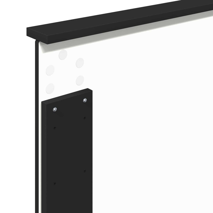Bedframe met lade Zwart en Zilver 100 x 200 cm Bewerkt hout