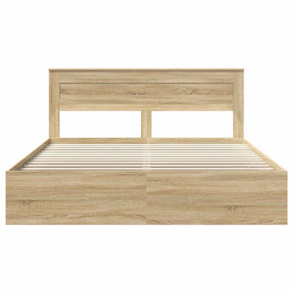 Bedframe met hoofdeinde Sonoma 180 x 200 cm Massief grenenhout