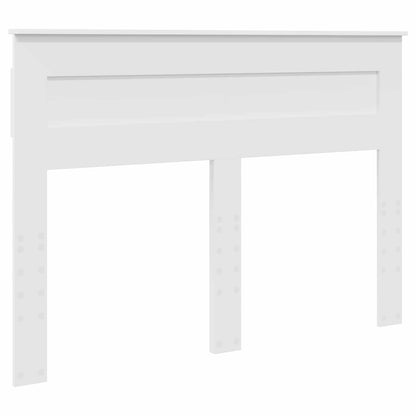Bedframe met hoofdeinde Wit 140 x 190 cm Massief grenenhout