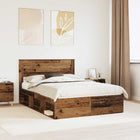 Bedframe 140x190 cm oudhout massief grenenhout