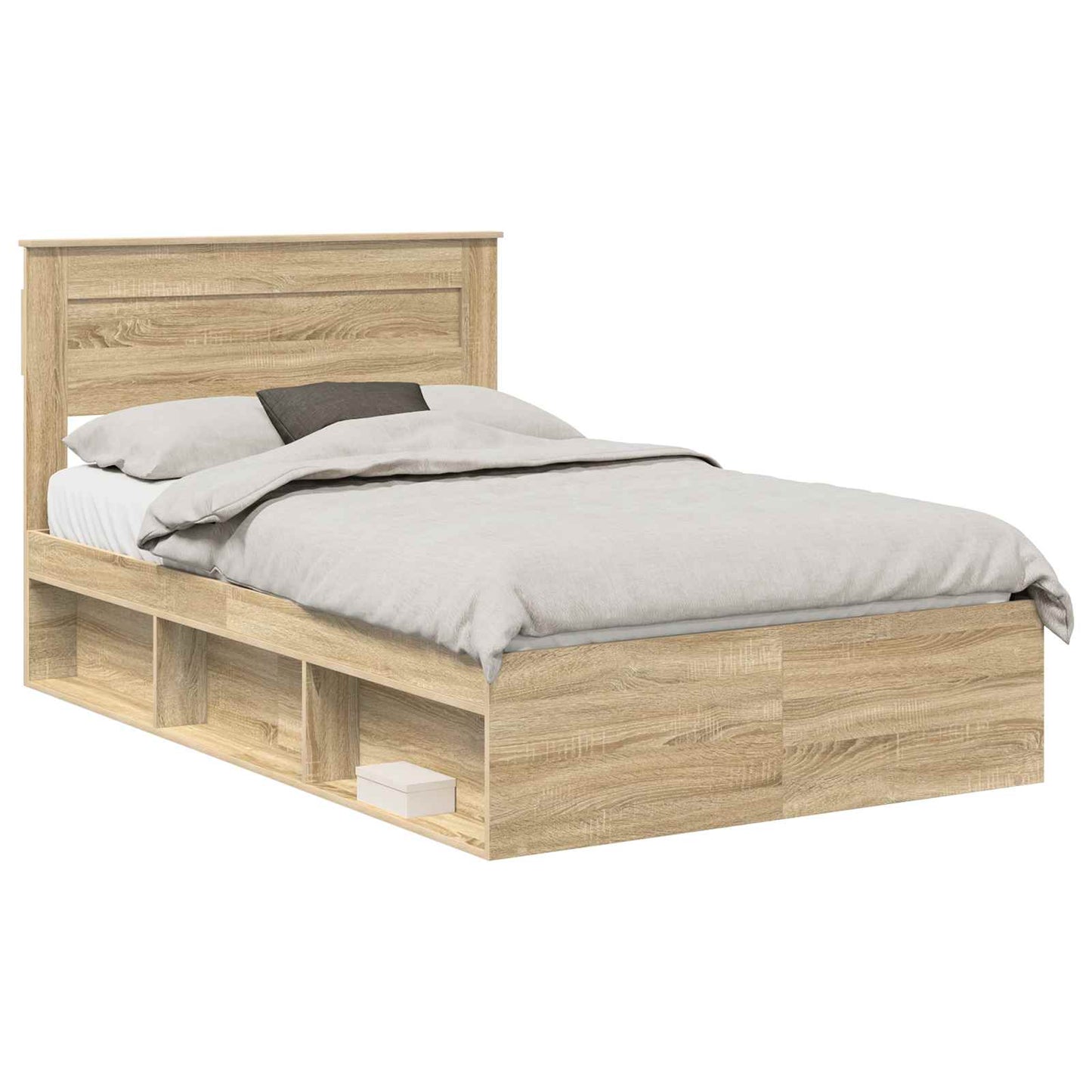 Bedframe met hoofdeinde Sonoma 120 x 190 cm Massief grenenhout