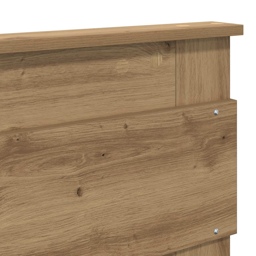 Bedframe Ambachtelijk eiken 120 x 190 cm Massief grenenhout
