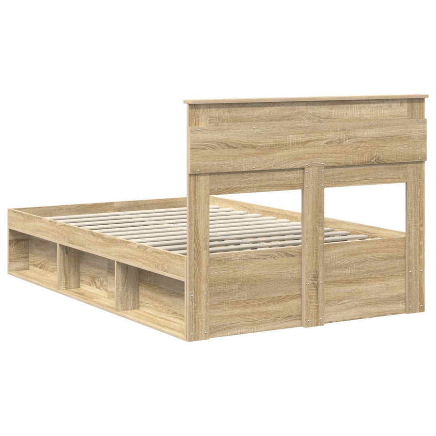 Bedframe met hoofdeinde Sonoma 120 x 200 cm Massief grenenhout