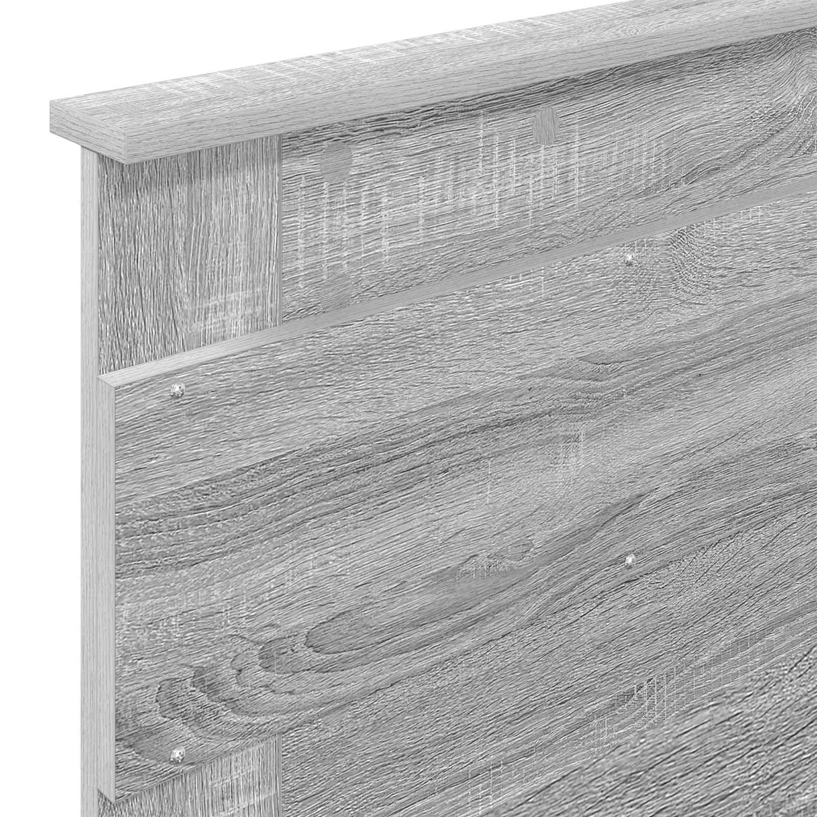 Bedframe Grijs Sonoma 100 x 200 cm Massief grenenhout