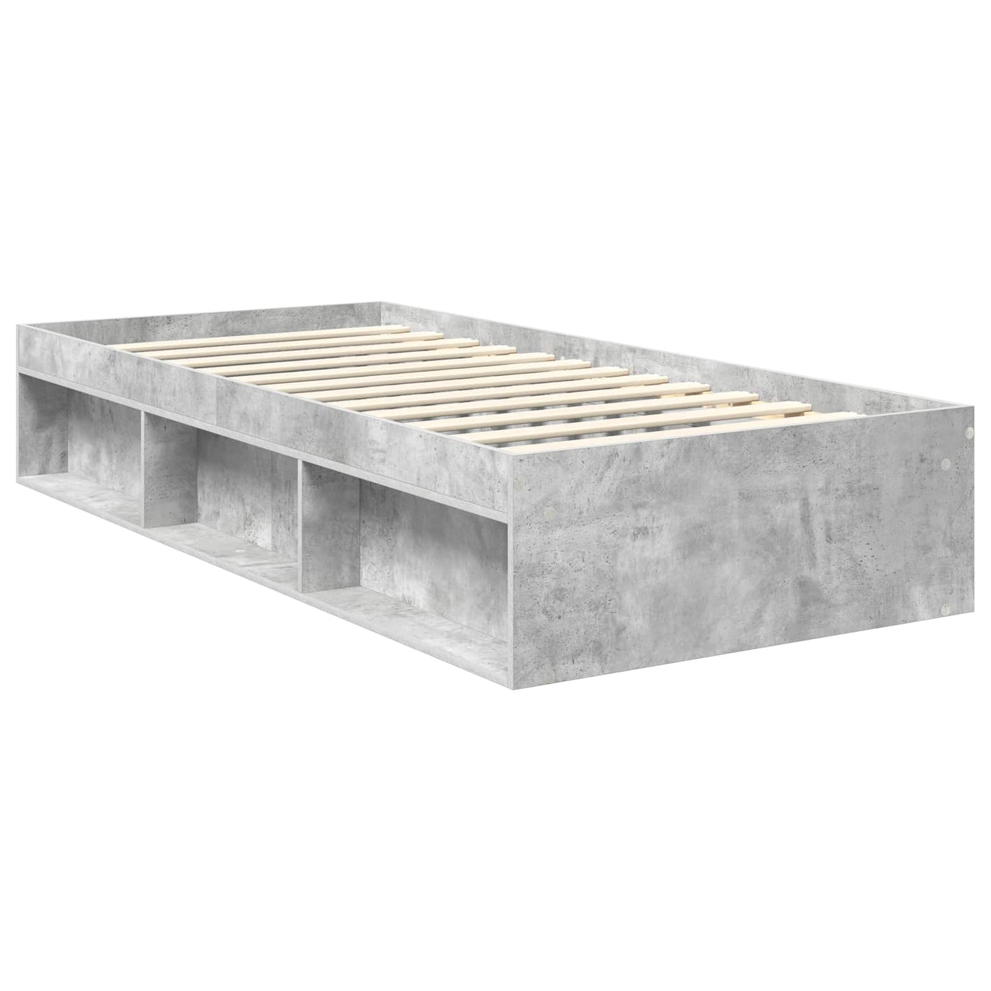 Bedframe met lade Concerte Grijs 90 x 190 cm Massief grenenhout